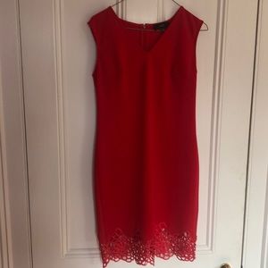 Red cocktail dress